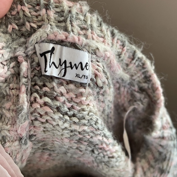 Thyme Maternity Comfy Pink Bow Sweater XL - Picture 10 of 14